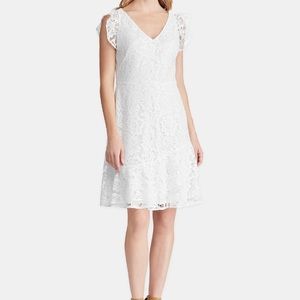 Ralph Lauren white lace dress